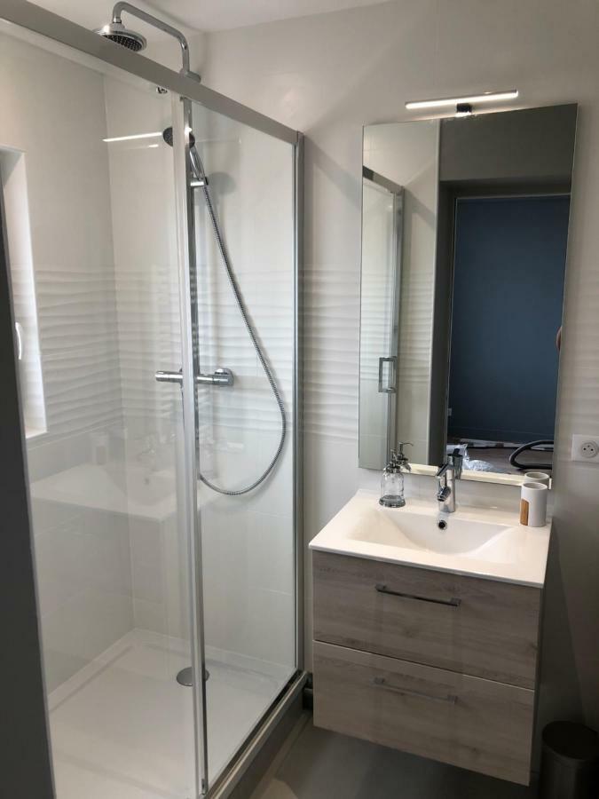 Bel Appartement vue mer Merville-Franceville-Plage Buitenkant foto
